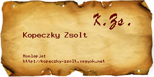 Kopeczky Zsolt névjegykártya