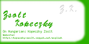 zsolt kopeczky business card
